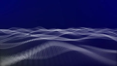 Digital particle wave and cyber or technology background. a 184 Stock Footage 251950320