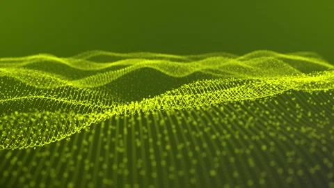 Digital particle wave and cyber or technology background. a 188 Stock Footage 251950334