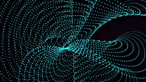 Digital particle wave and light abstract background. vd 1377 Stock Footage 171265734