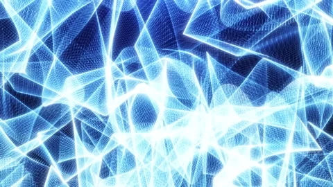 Digital particle waves, big data and network connection visualization Stock Footage 310325887