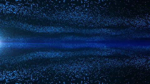 Digital particle waves emitting light, futuristic or technological Video stock 348335335