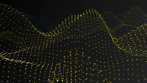 Digital Particles Abstract Background Simulatio 動画素材 172222003