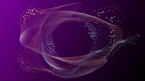 Digital Particles Abstraction Stock Illustration