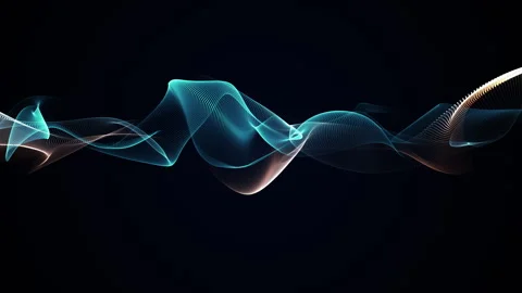 Digital particles and network technology Video stock 255873380