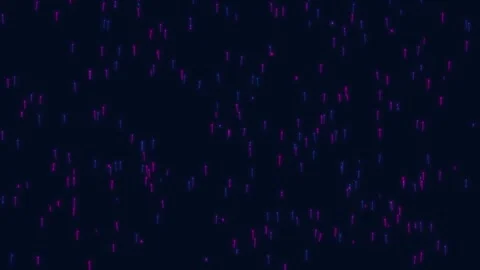 Digital particles animation Video stock 295804870