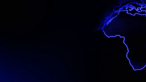 Digital particles earth animation motion background. particles tech earth Stock Footage 170748474