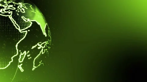 Digital particles earth animation motion background. particles tech earth Stock Footage 170748481