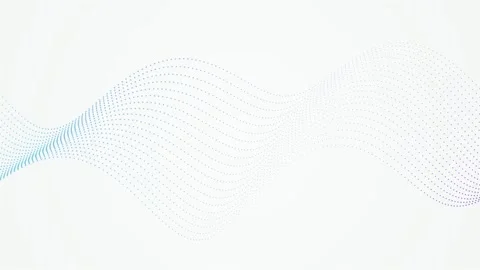 Digital particles form a flowing wave in a seamless loop Stock Footage 341070630