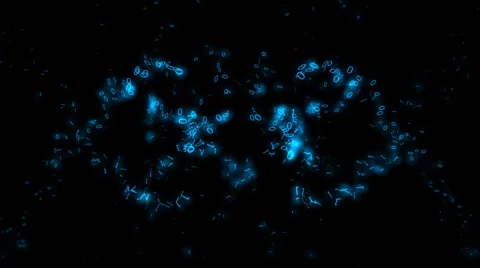 Digital Particles - Motion Background 75 (HD) Stock Footage 1380021