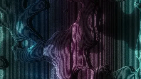 Digital particles pattern liquid gradient colors video art background Stock Footage 278024101