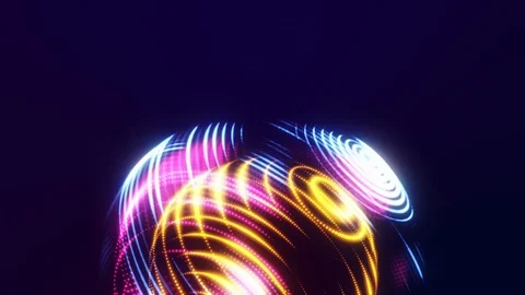 Digital particles vj background Stock Footage 120855606