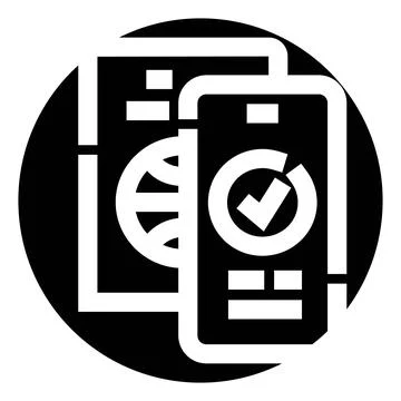 Digital passport and mobile identification verification concept Stock Illustration