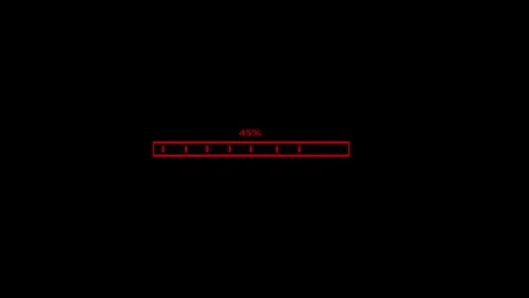Digital password security login interface red glowing text field cyber prot.. Video stock 332334458