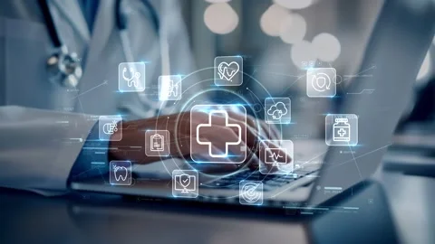 Digital Patient Care and Connected Clinical Healthcare Services Stock Footage 337220415