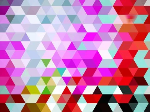 Digital pattern of colorful illustration of squares and rectangles Stock Illustration