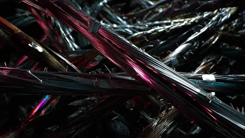 Digital Pattern of Fragments Stock Footage 308243656