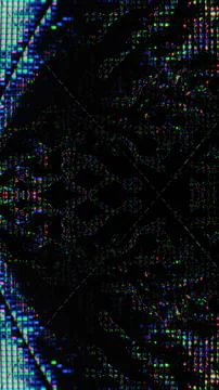 Digital pattern glitch pixel color dots texture Illustrazione stock