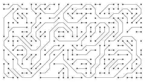 Digital pattern of intricate circuits Stock Illustration