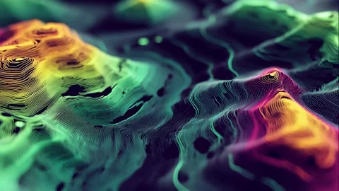 Digital Pattern of Particles Stock Footage 308240070