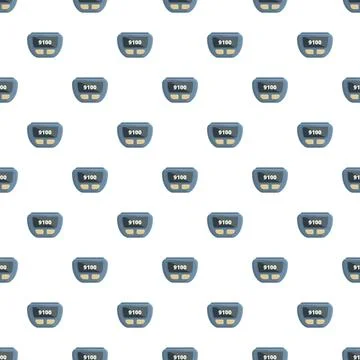 Digital pedometer step counter tracking health pattern Illustrazione stock