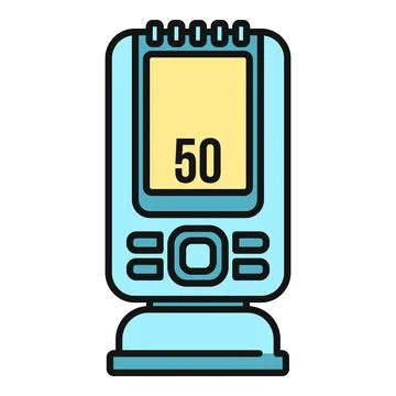 Digital pedometer tracking daily steps for healthy lifestyle 스톡 일러스트