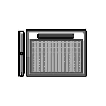 Digital pen display pixel art vector illustration Stock Illustration