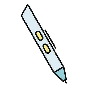 Digital pen drawing tool for creative work Stockillustratie