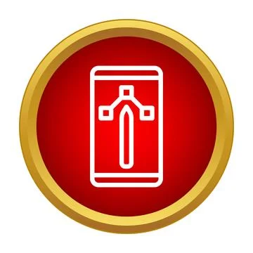 Digital pencil editing vector points on mobile phone Stock Illustration