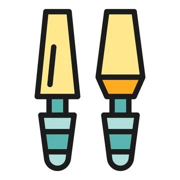 Digital pencil icon vector flat Illustrazione stock