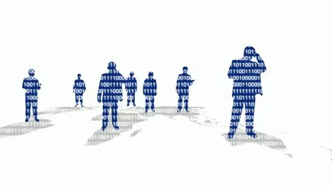 Digital people Video stock 11899857