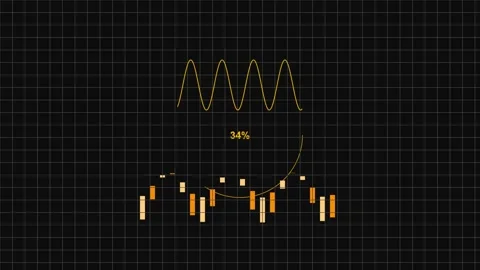 Digital percentage loading progress bar with audio spectrum visualizer on b.. Stock Footage 342440266