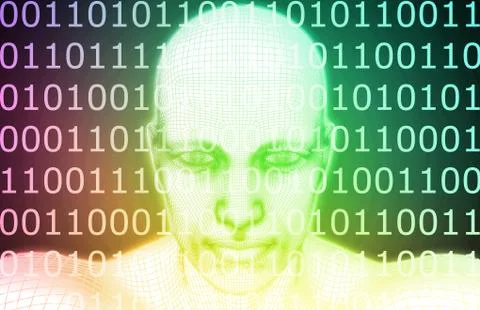 Digital Persona 스톡 일러스트