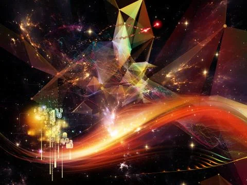 Digital Perspectives of Virtual World イラスト素材