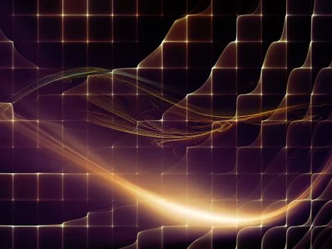 Digital Perspectives of Virtual World Stock Illustration