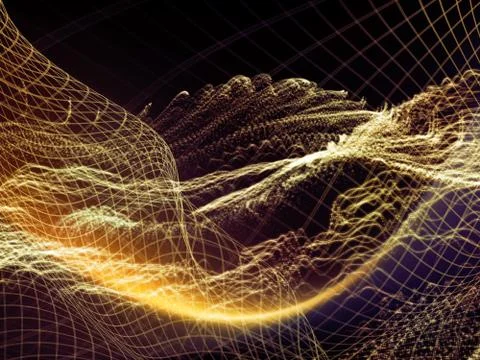 Digital Perspectives of Virtual World 库存插图