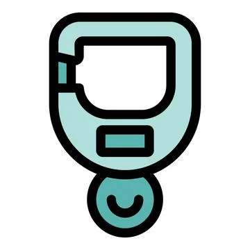 Digital pet tracker device with gps function showing location Stock Illustration
