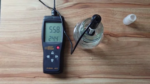 Digital ph meter Video stock 231548249