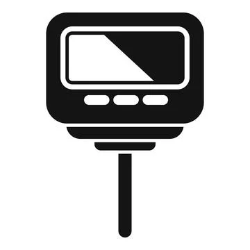 Digital ph meter icon simple vector. Test kit alkaline Illustrazione stock