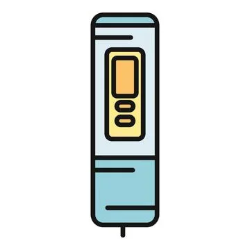 Digital ph meter showing water quality testing equipment Stock Illustration
