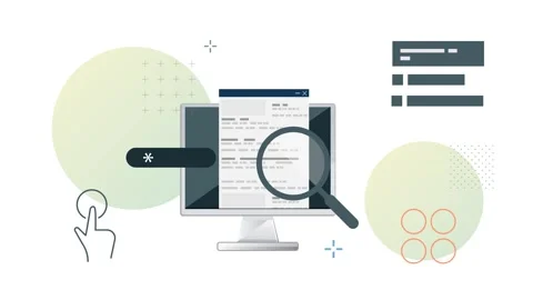 Digital Phishing Fraud Alert - Computers  - Animated Illustration Stock Footage 314206070