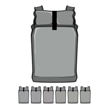 Digital photo camera backpack cartoon vector graphic Stock Illustration