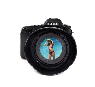 Digital photo camera Stock Illustration
