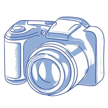 Digital photo camera Stock Illustration