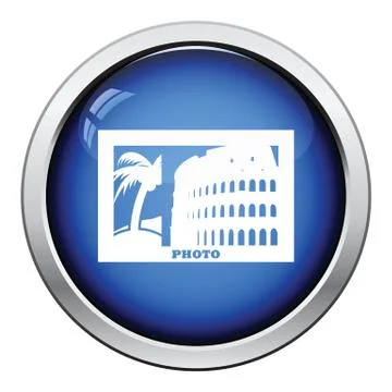 Digital photo frame icon Stock Illustration