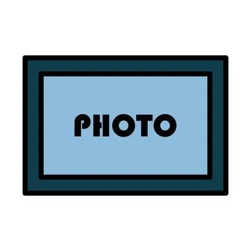 Digital Photo Frame Icon Stock Illustration