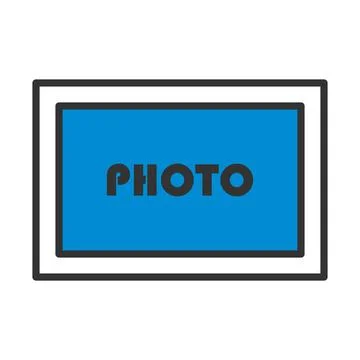 Digital Photo Frame Icon Stock Illustration