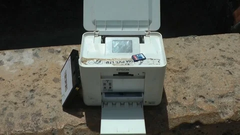 Digital Photo Printer Vídeo Stock 76184470