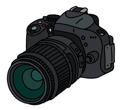 The digital photographic camera Stock Illustration