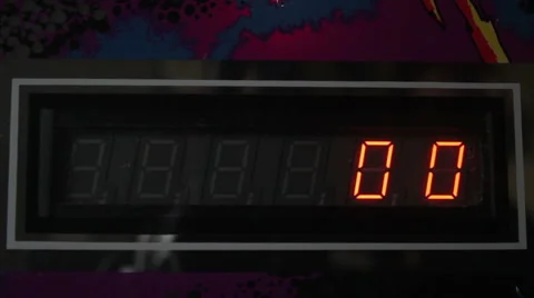 Digital Pinball Point Counter Stock Footage 52973394