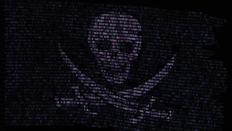 Digital Piracy Concept Stock Footage 180543322